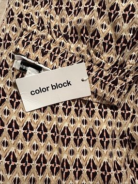 NWT: Color Block Viscose Pant